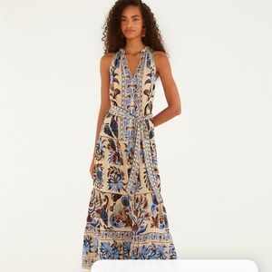 NWT Farm Rio Floral Print Maxi Dress Size large